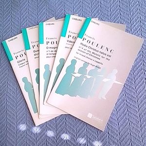 Choral works of Francis Poulenc - Set of 5 in excellent condition